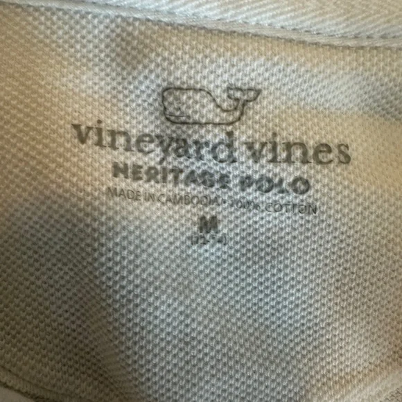 Vineyard Vines Kids/Boys Medium White Polo Shirt - Picture 5 of 5